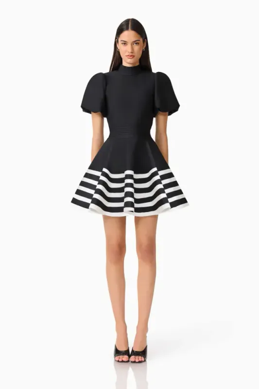Elliat, Ninette mini dress black & white