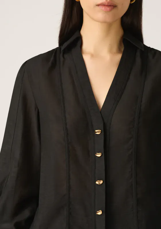 MOS Astra Blouse, sort