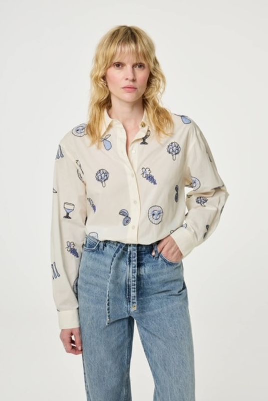 Fabienne Chapot embroidered Lilot skjorte