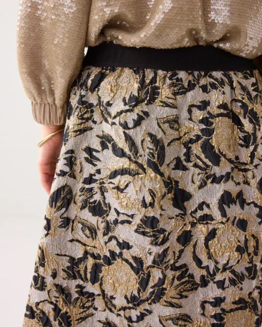 Hovedbilde Summum jacquard skjørt, naturhvit med ...