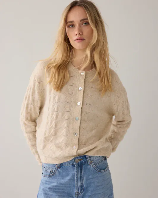 Hovedbilde Summum cardigan wool blend, beige