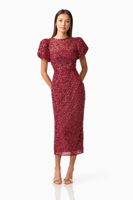 Hovedbilde Elliatt, Carmen midi dress, rød
