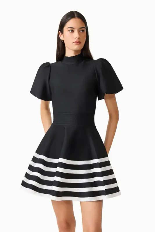 Elliat, Ninette mini dress black & white