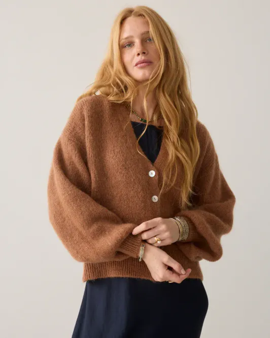 Hovedbilde Summum mohairblend cardigan, cinnamon