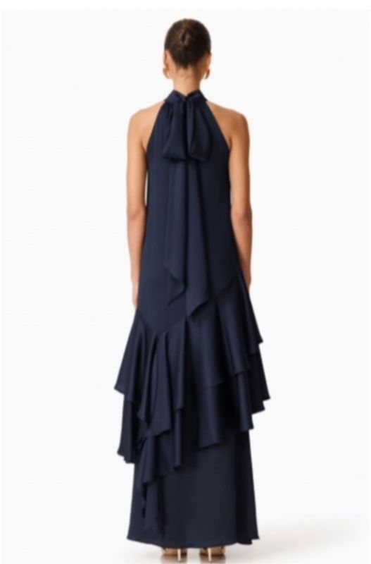 Elliat, Varella halter gown, navy